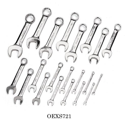 Snapon Hand Tools Short Combination Wrench Set, Inches